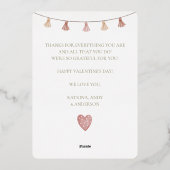 愛が溢れる毎日を バレンタインカード 箔シーズンカード (裏面)