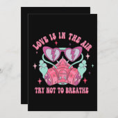 愛が漂っている　呼吸するな　反バレンタイン シーズンカード (正面/裏面)