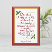 愛が生まれる - クリスマスナイトの祝福 シーズンカード (スタンド正面)