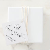 愛が白黒で成長するタイポグラフィ結婚 フェイバータグ (インサイチュ)