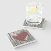 愛が石造りのコースターを育てるところ ストーンコースター (横)