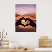 愛が私にとって何を意味するアートプリント ポスター (キッチン)