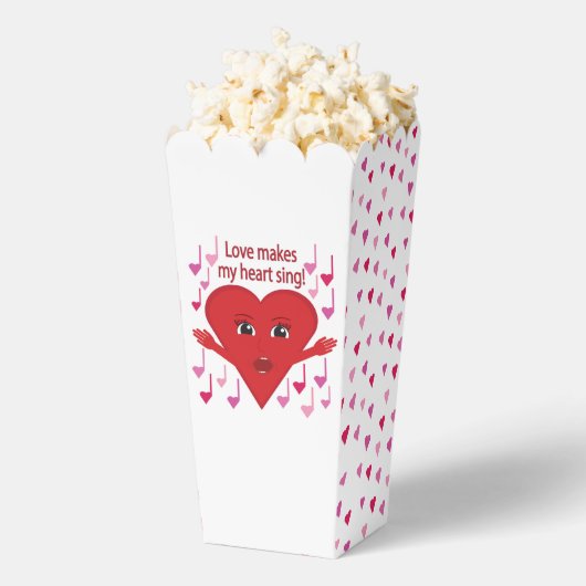 "愛が私の心を歌わせる！" 歌うハート フェイバーボックス (はじけた状態)