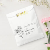 愛が私を成長させな忘れい種結婚式の引き出物バッグ フェイバーバッグ (封をした状態)