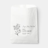 愛が私を成長させな忘れい種結婚式の引き出物バッグ フェイバーバッグ (正面)