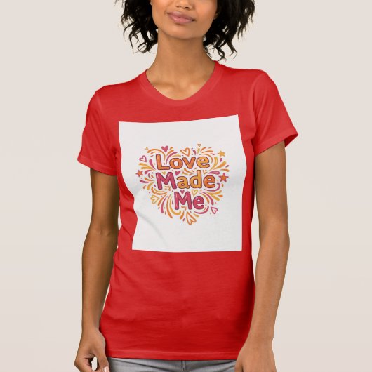 愛が私を遊び心にさせる アファメーションアート Tシャツ (正面)