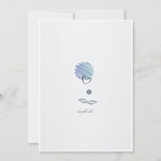 愛が空に Save the Date 発表 招待状 (裏面)