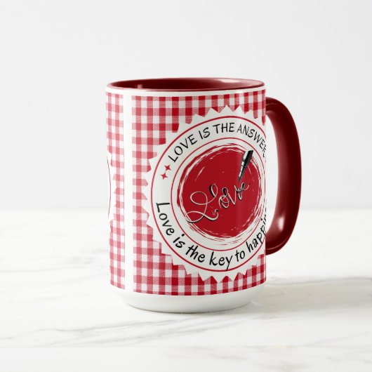 愛が答えだ。 マグカップ (正面右)