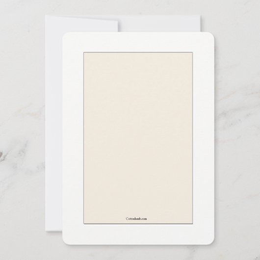 愛が結婚延期発表 案内状 (裏面)