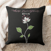 愛が育つところ、美しい後を追 クッション (ブランケット)