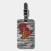 愛が育つカスタマイズ可能な荷物タグ ラゲッジタグ (正面縦)