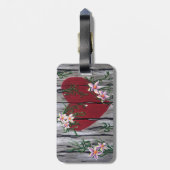 愛が育つカスタマイズ可能な荷物タグ ラゲッジタグ (裏面縦)