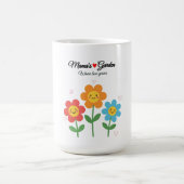 愛が育つママの庭 | フラワータイポグラフィ コーヒーマグカップ (中央)