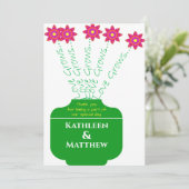 「愛が育つ」明るいフローラ結婚式 プログラム (スタンド正面)