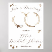 愛が育まれています！コーヒーブライダルシャワーのご案内 ポスター (正面)