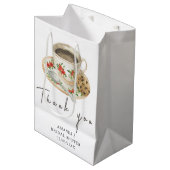 愛が育まれています コーヒー ブライダルシャワー 感謝 ミディアムペーパーバッグ (正面アングル)