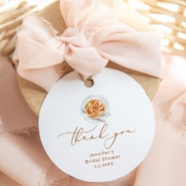 愛が育まれています ブライダルシャワーのお土産タグ フェイバータグ