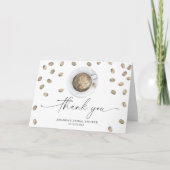 愛が育まれています。感謝を込めて。 ブライズシャワー サンキューカード (正面)