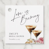 愛が育まれているエレガントなブライズシャワー フェイバータグ (正面)