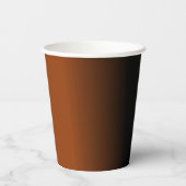 愛が育まれているテラコッタ & ブラックのブライダルシャワー 紙コップ (裏面)