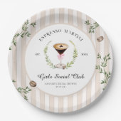 愛が育まれている | エスプレッソマティーニ ブライダルシャワー ペーパープレート (正面)