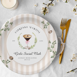 愛が育まれている | エスプレッソマティーニ ブライダルシャワー ペーパープレート