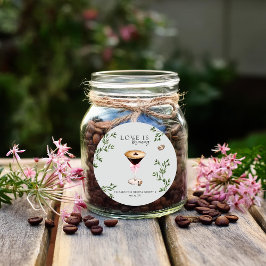 愛が育まれている | エスプレッソマティーニ ブライダルシャワー ラウンドシール