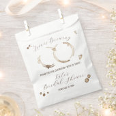 愛が育まれている コーヒー 汚れ ウェディングシャワー フェイバーバッグ (クリップ留めされた状態)