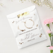 愛が育まれている コーヒー 汚れ ウェディングシャワー フェイバーバッグ (封をした状態)