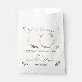 愛が育まれている コーヒー 汚れ ウェディングシャワー フェイバーバッグ (正面)