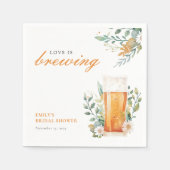 愛が育まれている！ ブライダルシャワーパーティ スタンダードカクテルナプキン (正面)