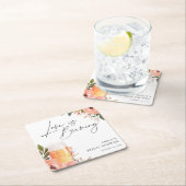 愛が育まれている！ ブライダルシャワー スクエアペーパーコースター (インサイチュ)