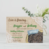 愛が育まれるウェディング招待状 招待状 (スタンド正面)