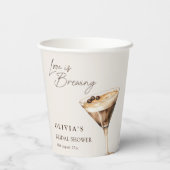 愛が育まれるエスプレッソマティーニ ブライダルシャワー 紙コップ (裏面)