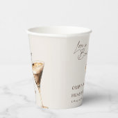 愛が育まれるエスプレッソマティーニ ブライダルシャワー 紙コップ (右)