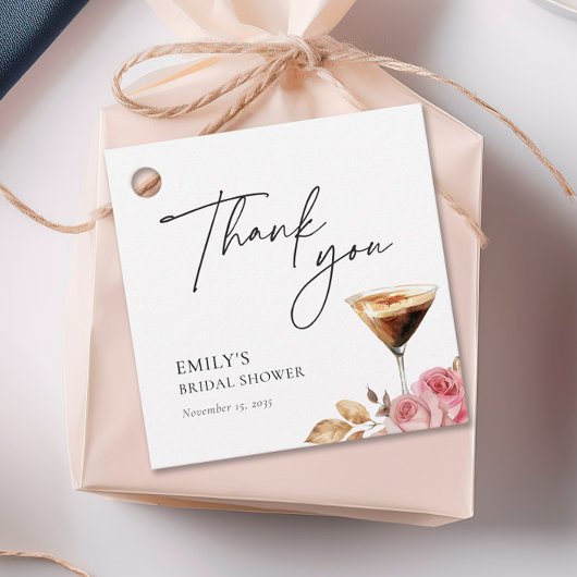 愛が育まれるエレガントなブライズシャワー フェイバータグ