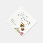 愛が育まれるエレガントなブライダルシャワーペーパーナプキン スタンダードカクテルナプキン (角)