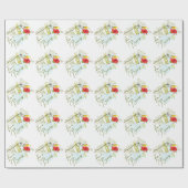 愛が育まれるコリブリのティーパーティー ラッピングペーパー (フラット)