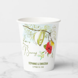 愛が育まれるコリブリのティーパーティー 紙コップ