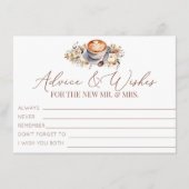 愛が育まれるコーヒーのアドバイスと願い エンクロージャーカード (正面)