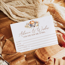 愛が育まれるコーヒーのアドバイスと願い エンクロージャーカード