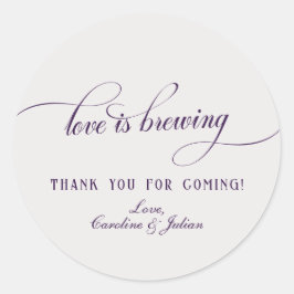 愛が育まれるゴシックバブルズ ブリューズ カップルシャワー ラウンドシール