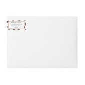 愛が育まれるシャワーのコーヒー豆 返送先住所 ラップアラウンドラベル (正面)