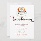 愛が育まれるテラコッタ ブライダルシャワー ボーホー 招待状 (正面)