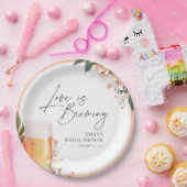 愛が育まれるビア ブライズシャワー ペーパープレート (パーティー)