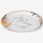 愛が育まれるビア ブライズシャワー ペーパープレート (アングル)