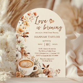 愛が育まれるボヘミアンコーヒー ブライダルシャワー 招待状