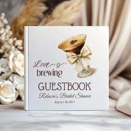 愛が育まれるボ エスプレッソ マーティニ ブライダルシャワー ゲストブック