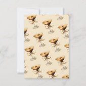 愛が育まれるボ エスプレッソ マーティニ ブライダルシャワー サンキューカード (裏面)