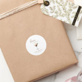 愛が育まれる エスプレッソマティーニ ブライダルシャワー ラウンドシール